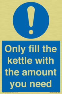 Only fill the kettle with the amount you need